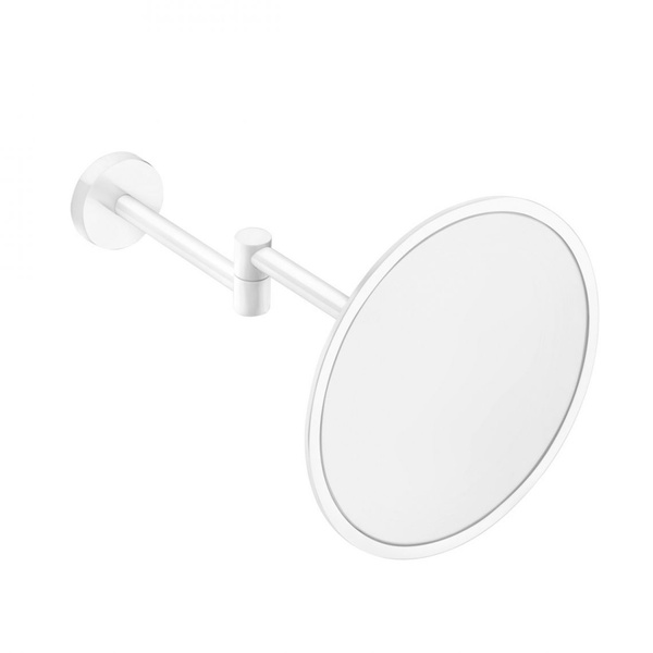 Косметическое зеркало COSMIC Black&White 2510585 круглое подвесное металлическое белое