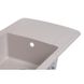 Кухонна мийка керамогранітна прямокутна LIDZ COL-06 495мм x 770мм бежевий із сифоном LIDZCOL06770490200 5 з 7