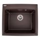 Мийка для кухні гранітна прямокутна PLATINUM 5852 VESTA 580x520x210мм без сифону коричнева PLS-A25122 1 з 5