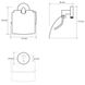 Держатель для туалетной бумаги с крышкой BEMETA OMEGA округлый металлический хром 104212012 2 из 2