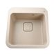 Мийка для кухні гранітна квадратна GLOBUS LUX BARBORA 510x510x190мм без сифону бежева 000008114 1 з 5