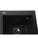 Мийка на кухню керамогранітна прямокутна GLOBUS LUX LAMA 410мм x 500мм чорний без сифону 000006105 4 з 5