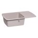 Кухонна мийка керамогранітна прямокутна LIDZ COL-06 495мм x 770мм бежевий із сифоном LIDZCOL06770490200 4 з 7