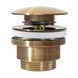 Донный клапан нажимной для раковины REA универсальный латунь 1 1/4" матовый золотой REA-A8110 1 из 2