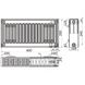 Стальной панельный радиатор отопления KALITE 300x400 мм нижнее подключение класс 22 000024199 2 из 4