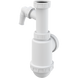 Сифон для кухонної мийки ALCAPLAST впуск 1 1/2" випуск горизонтальний білий A443P-DN50/40 1 з 2