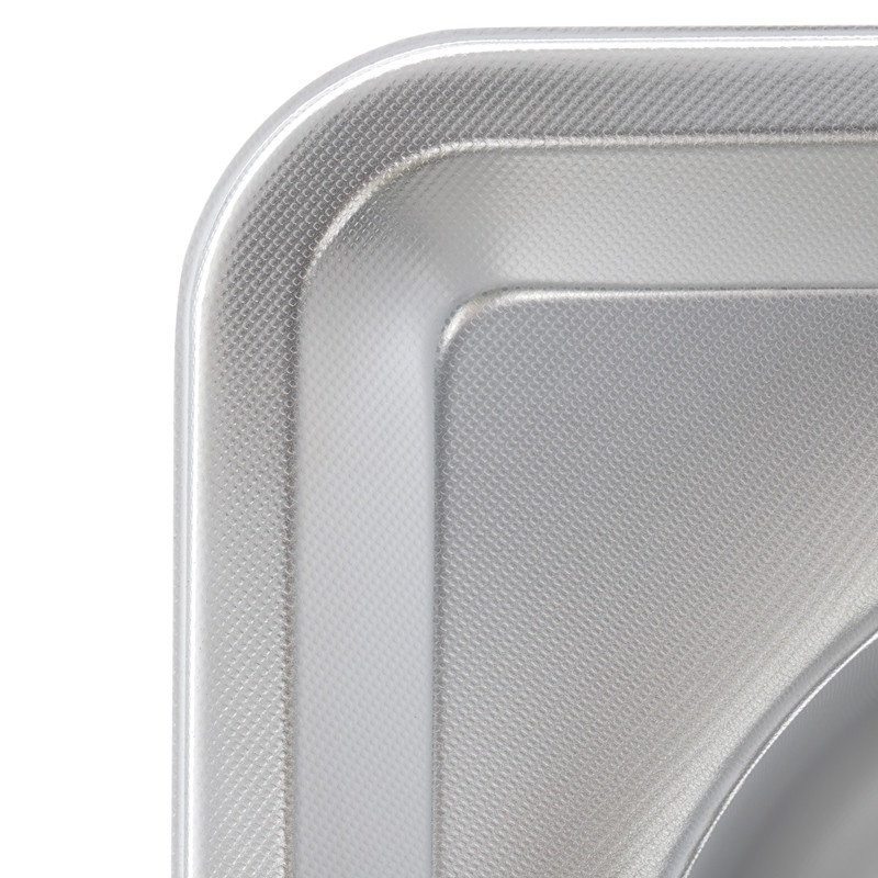 Мийка для кухні із нержавіючої сталі прямокутна ZERIX Z6350-08-180MD 630x500x180мм мікротекстура 0.8мм із сифоном ZS0572