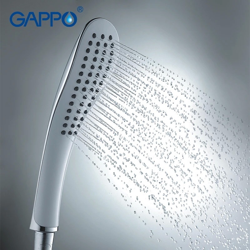 Душова лійка GAPPO однорежимна 255x65мм пластикова біла G01