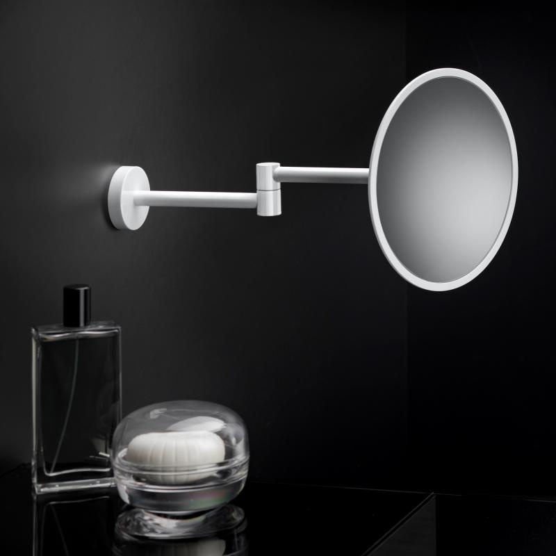 Косметичне дзеркало COSMIC Black&White 2510585 кругле підвісне металеве біле
