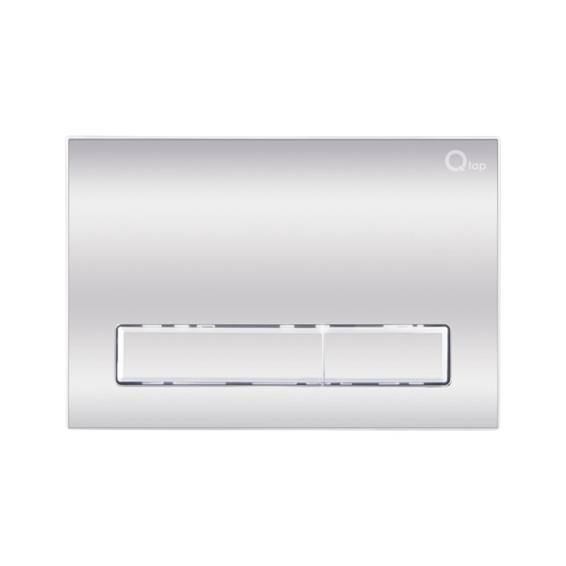 Комплект інсталяції Q-TAP Nest/Jay кнопка хром безобідковий унітаз Q-TAP з кришкою мікроліфт дюропласт QT07335177W45140
