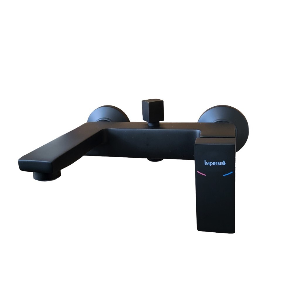 Змішувач для ванної одноважільний із коротким виливом IMPRESE KARLOV чорний латунь f03207610AA