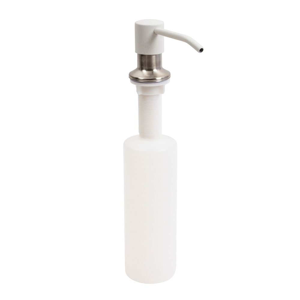 Дозатор врізний для кухонної мийки PLATINUM SA001 на 300мл пластиковий білий PLS-A43313