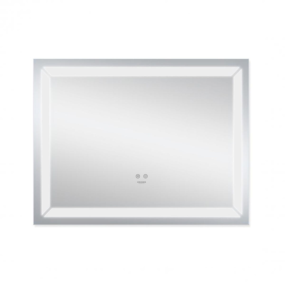 Зеркало в ванную KRONER Spiegel 70x90см c подсветкой сенсорное включение антизапотевание прямоугольное CV030031