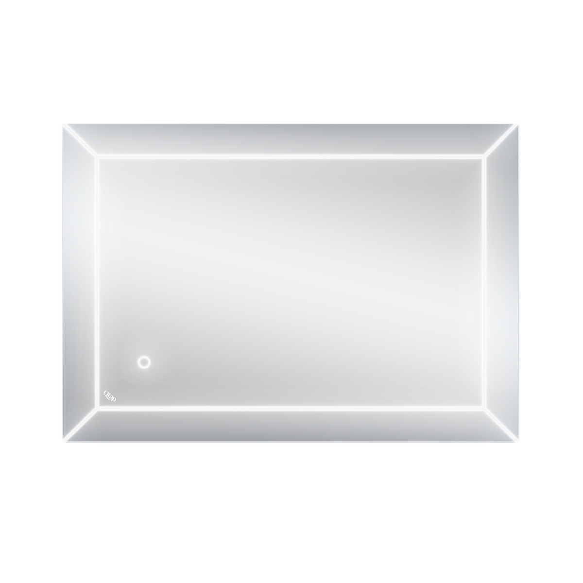 Дзеркало прямокутне для ванної Q-TAP Aries 50x70см із підсвіткою сенсорне увімкнення QT037816015070W