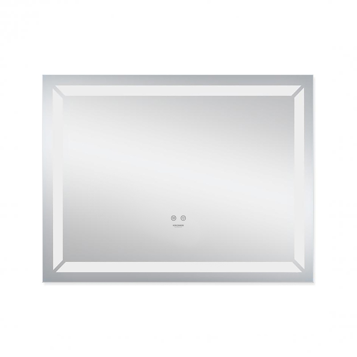 Дзеркало у ванну KRONER Spiegel 70x90см із підсвіткою сенсорне увімкнення антизапотівання прямокутне CV030031