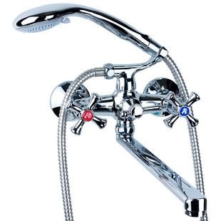 Змішувач для ванної двовентильний із довгим виливом AQUATICA PL-5C255C хром силумін 9777210