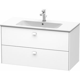Тумба под умывальник DURAVIT Brioso 102x55.3x47.9см подвесная белая BR410301818