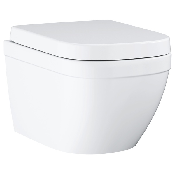 Унітаз підвісний безобідковий білий GROHE Euro Ceramic із сидінням з мікроліфтом 39206000_39330001