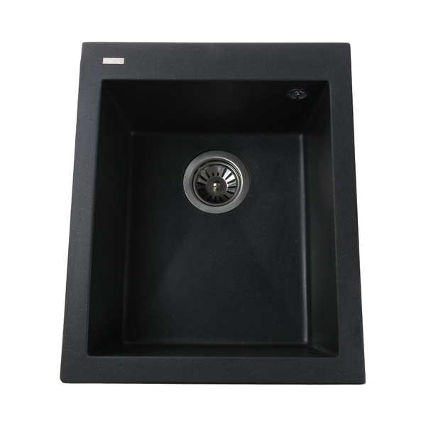 Мийка на кухню керамічна прямокутна GLOBUS LUX LAMA 410мм x 500мм чорний без сифону 000006136