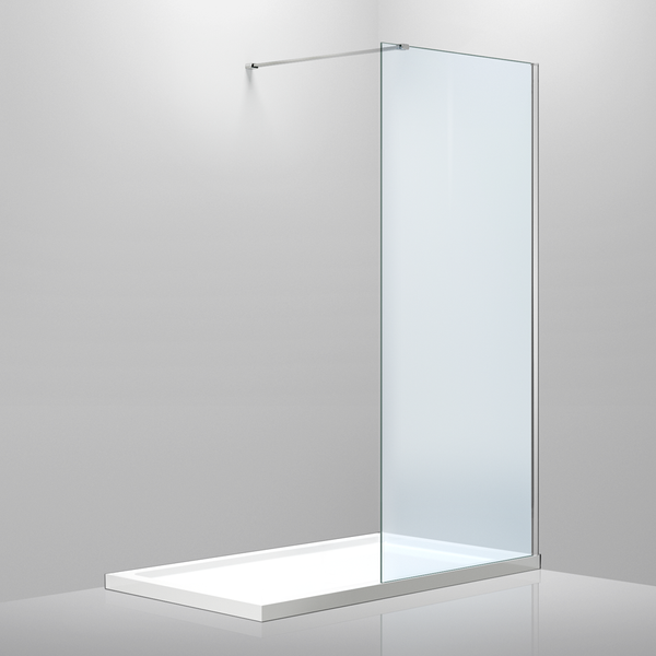 Ширма стеклянная для душ кабины 120см x 200см VOLLE Walk-In стекло прозрачное 8мм 18-08-120H