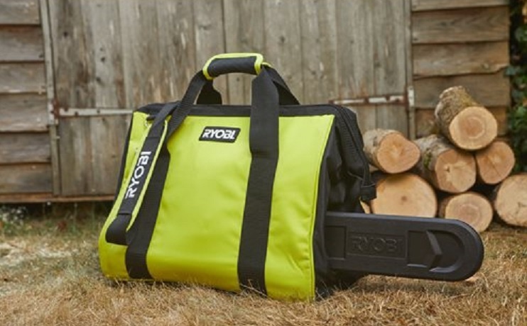 Сумка для инструмента Ryobi RAC256, для цепной пилы, съемный пластиковый поддон.