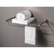 Держатель для полотенец с полочкой для ванной HACEKA Kosmos TEC сатин металл 1121625 3 из 3