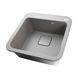 Кухонна мийка керамогранітна квадратна GLOBUS LUX BARBORA 510мм x 510мм сірий без сифону 000013966 3 з 6