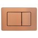 Кнопка слива для инсталляции IMPRESE нержавейка двойная глянцевая розовое золото i7112SR 1 из 3