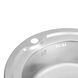 Кухонна мийка сталева кругла LIDZ 510мм x 510мм матова 0.6мм із сифоном LIDZ510D06SAT180 6 з 6