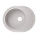 Раковина на кухню керамічна овальна LIDZ GRA-09 500мм x 620мм сірий без сифону LIDZGRA09620500200 1 з 4