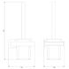 Ершик для унитаза настенный OMNIRES NELSON прямоугольный стеклянный серый NL80620GR 2 из 2