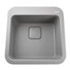 Кухонна мийка керамогранітна квадратна GLOBUS LUX BARBORA 510мм x 510мм сірий без сифону 000013966 1 з 6