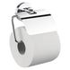 Тримач для туалетного паперу із кришкою EMCO Polo округлий металевий хром 070000100 1 з 3