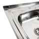Мийка для кухні із нержавіючої сталі прямокутна накладна PLATINUM 8060 L 800x600x160мм глянцева 0.7мм із сифоном PLS-A580 4 з 5