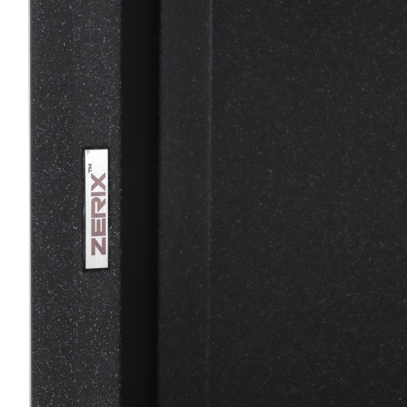 Мийка для кухні гранітна прямокутна ZERIX ZS-7950S-13 790x500x230мм із сифоном сіра ZX4585