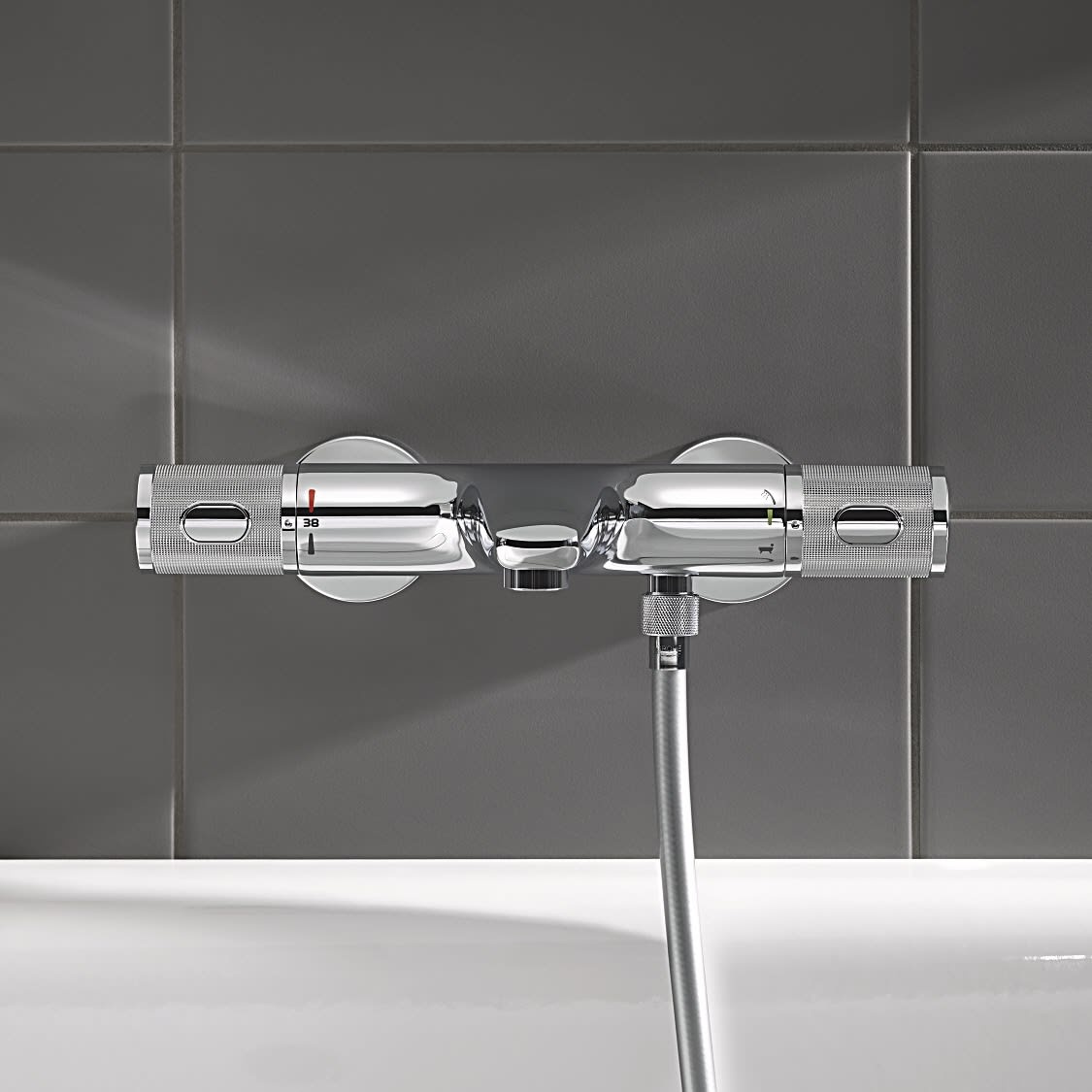 Cмеситель для ванны с термостатом GROHE QuickFix Precision Feel 34788000 хром латунь CV033576