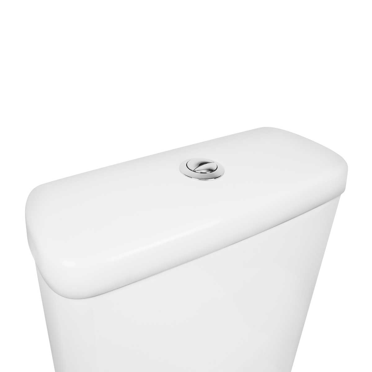 Унитаз-компакт напольный безободковый белый Q-TAP Kolibri сиденье микролифт выпуск в стену QT1022C667PW