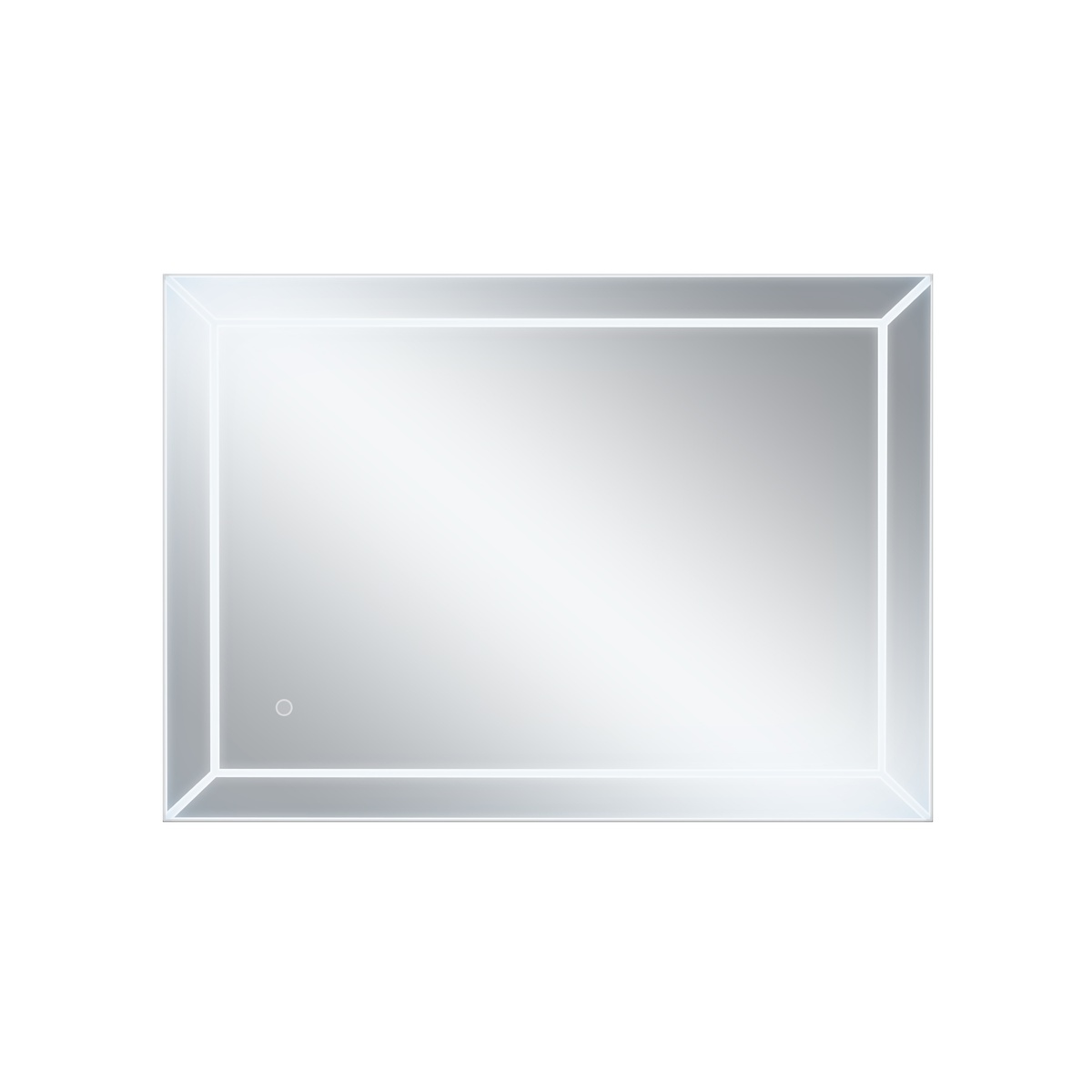 Зеркало прямоугольное в ванную Q-TAP Aries 60x80см c подсветкой сенсорное включение QT037816016080W