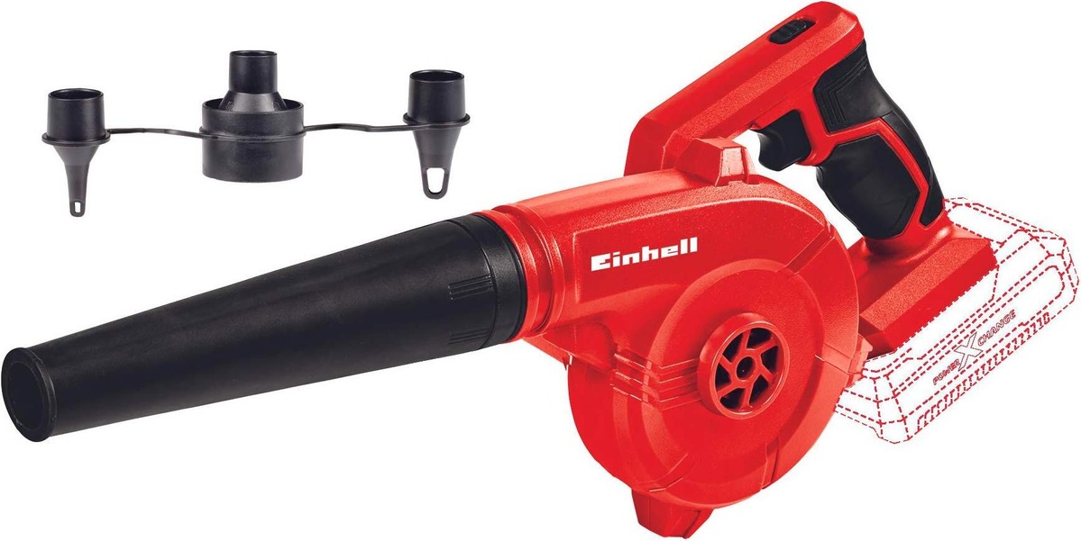 Воздуховод аккумуляторный Einhell TE-CB 18/180 Li - Solo 18В 130/180 км/ч 3 насадки 0.9кг без АКБ и ЗП