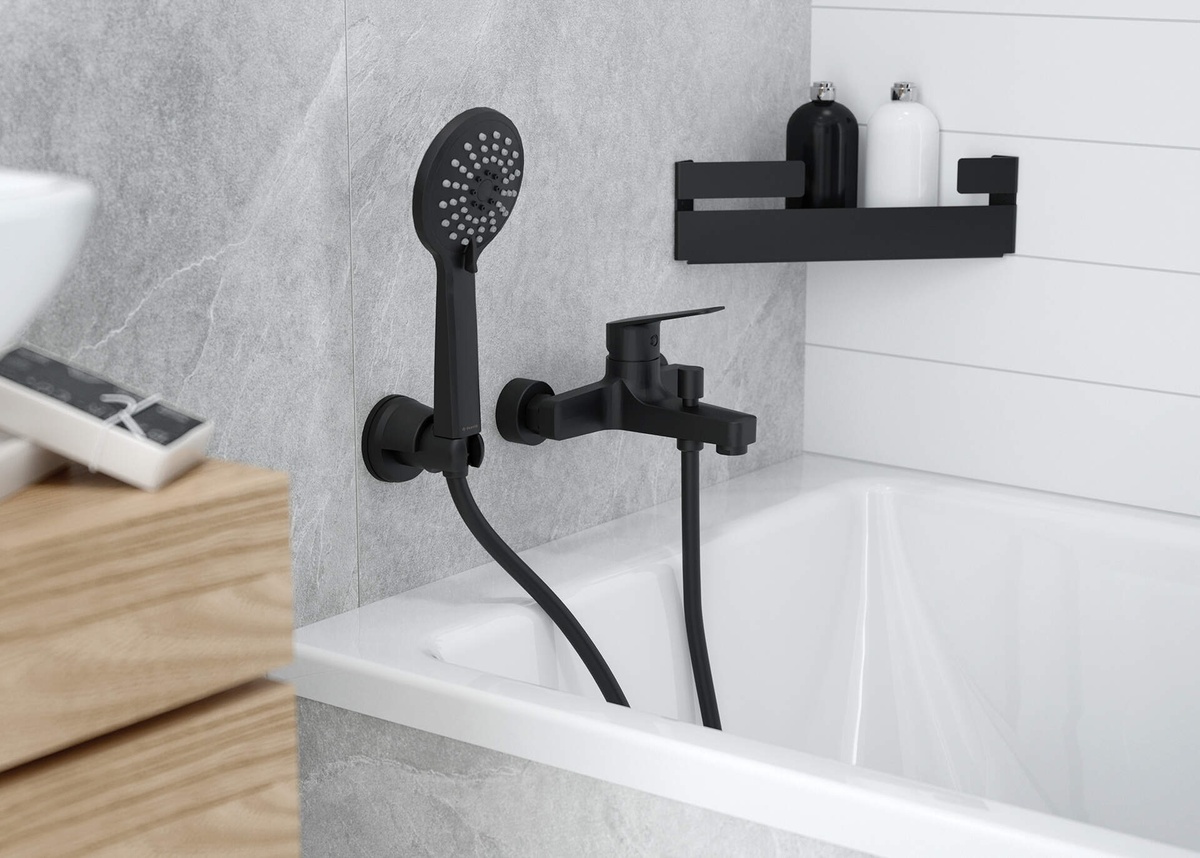 Тримач для ручної душової лійки DEANTE Easy-Fix пластиковий чорний NDD_N21U