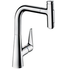 Змішувач для кухні із висувною лійкою HANSGROHE Talis Select M51 хром латунь 73868000