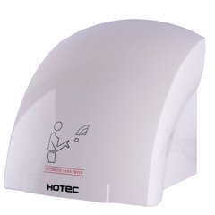 Электросушилка для рук настенная сенсорная HOTEC 11.302 ABS White 000019608 на 1800Вт 238x230x250мм пластиковая белая