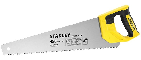 Ножівка по дереву Stanley Tradecut, 450мм, 7TPI