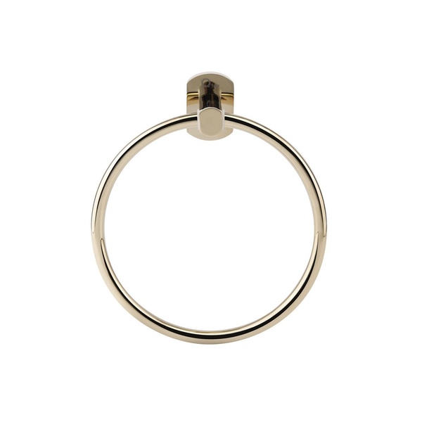 Держатель-кольцо для полотенец Q-TAP Liberty QTLIBORO1160 170мм округлый металлический золото