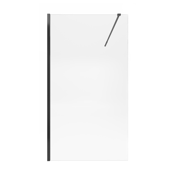 Стінка скляна для душу із тримачем 190x90см Q-TAP Walk-In Standard скло прозоре 8мм STDBLM209C8