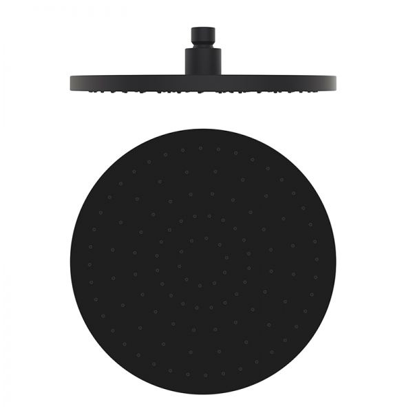 Лейка для верхнего душа GRB Hydro 05020022 круглая 250мм пластиковая черная