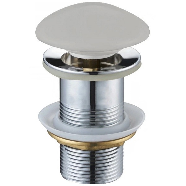 Донный клапан нажимной для раковины MEXEN без перелива керамический 1 1/4" матовый серый MEX-79910-67