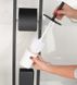 Йоржик для унітазу підлоговий з тримачем туалетного паперу YOKA PD.BARCA FB прямокутний із нержавіючої сталі чорний reac-20000000130 5 з 6