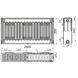 Стальной панельный радиатор отопления KALITE 300x2600 мм боковое подключение класс 22 000022310 2 из 4