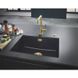 Раковина на кухню керамогранітна прямокутна GROHE 610мм x 460мм чорний із сифоном 31655AP0 5 з 7